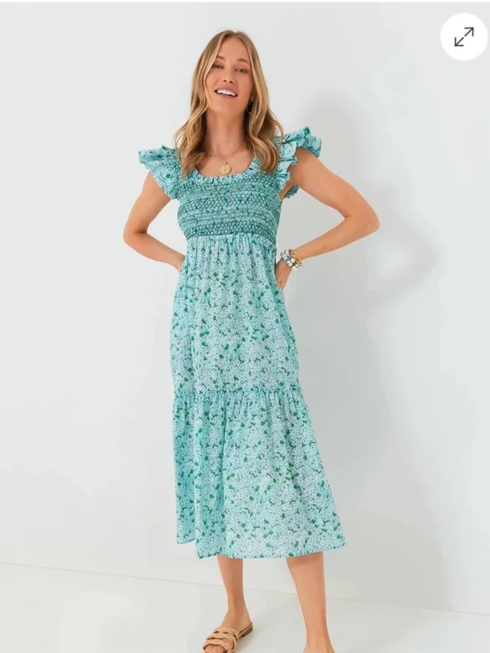 Tuckernuck Daylight blooms smocked dress